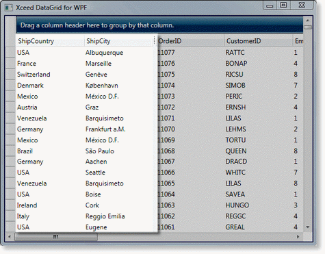 TableView Fixed Columns